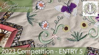 Graceful Embroidery 2023 Competition entry 5 [upl. by Vilma106]