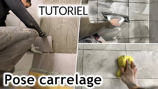 Comment Faire un Carrelage Mural Méthode simple [upl. by Anabella]