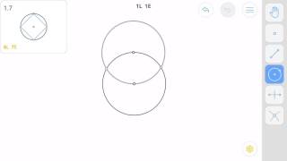 Euclidea 17 Alpha 7 Solution walkthrough [upl. by Humpage]