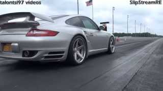 4000Hp of 997 Porsche racing DOR vs GTR Vette amp more [upl. by Atteugram]