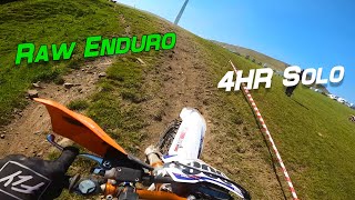 Raw Enduro 4 hour solo  team HAPTON  Clubman Solo POV [upl. by Hannahoj592]