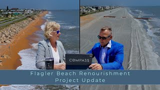 🌊 Flagler Beach Renourishment Project  Exclusive Drone Footage amp Original Music 🎶✨ [upl. by Nylareg564]