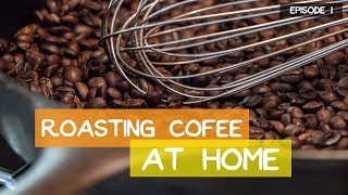 Roasting Coffee At Home Cast Iron Skillet [upl. by Ynnad]