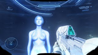 Halo 5  The Secret Cortana Statue Hidden On The Breaking [upl. by Zitah]