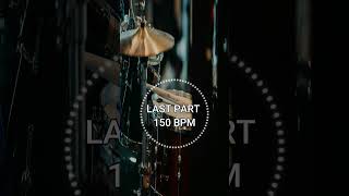 Radio Rock Fill Practice I 150 BPM I Drum Loop drummer drumloop drumlessons [upl. by Esiuqram]