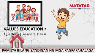 Values Education 7 Quarter 2 Lesson 1 Day 4 Pamilya Bilang Sandigan ng Pagpapahalaga [upl. by Kaliope]