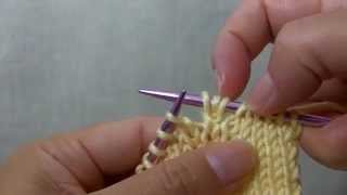 How to knit cdi Central Double Increase [upl. by Klein97]