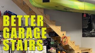 Garage Stairs for Storage  Replacing the Pulldown [upl. by Deanne295]