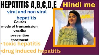 Hepatitis ABCDE  viral and non viral hepatitis for medical students explanation in Hindi [upl. by Cooke932]