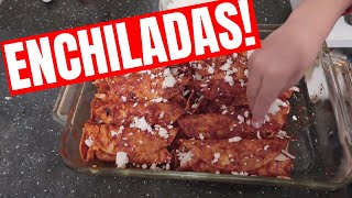 How to cook Sweet Red Chicken ENCHILADAS Mexican Recipe [upl. by Enoval]