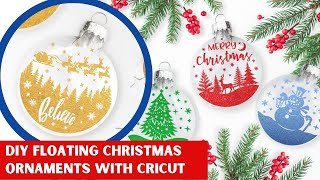 How To Make Floating Ornaments With Cricut [upl. by Pasol713]