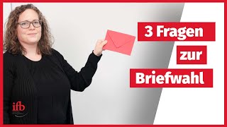 Betriebsratswahl 3 Fragen zur Briefwahl [upl. by Tania837]