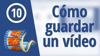 Cómo guardar un vídeo en Windows Movie Maker [upl. by Fredella945]