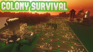 Colony Survival  1000 COLONISTS  Mods Updates amp Rapid Expansion  Colony Survival Gameplay [upl. by Lila]