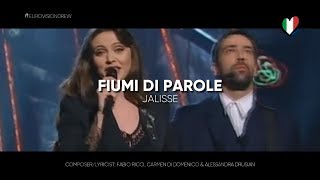 JALISSE  quotFIUMI DI PAROLEquot EUROVISION 1997 ITALY LYRICS [upl. by Iarised839]