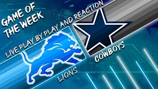 Lions vs Cowboys Live Play by Play amp Reaction [upl. by Tucker]