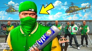 Shinchan And Franklin Started The BIGGEST GANG In GTA 5 GANG VS MAFIA [upl. by Helli]