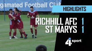 Richhill AFC 1  1 St Marys  06 Aug 24 [upl. by Churchill503]