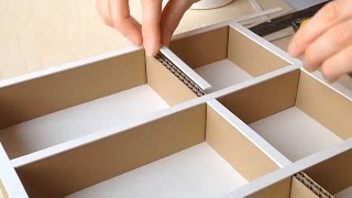 DIY Cardboard Drawer Organizer  An Easy Tutorial For Clever Storage Solutions [upl. by Manfred]