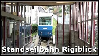 Seilbahn Rigiblick  Funicular Zurich Switzerland [upl. by Hnacogn]