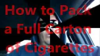 How To Pack A Full Carton Of Cigarettes  Marlboro Red [upl. by Veradi]