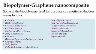 Biopolymer Graphene Nanocomposites [upl. by Geehan]