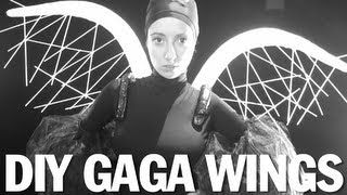 DIY Wings Drum Line Harness Lady Gaga Applause ThreadBanger Tutorial [upl. by Saisoj]