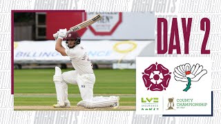 Northamptonshire v Yorkshire  Day 2  County Championship Cricket Highlights [upl. by Vocaay]