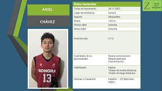 Ariel Chávez  Básquetbol  Sonora  2025  Atleta representado por Zukunft Sports Management [upl. by Ahsikan]