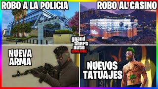 ÚLTIMA HORA Se FILTRO el NUEVO DLC en GTA ONLINE ROBOS a la POLICIA NUEVAS MISIONES amp MÁS [upl. by Whiteley460]