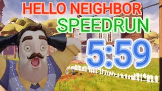 HELLO NEIGHBOR SPEEDRUN  559 [upl. by Oht824]