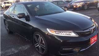 2016 Honda Accord Coupe Touring V6  WHITBY OSHAWA HONDA  Stock  U3941 [upl. by Ahsein]