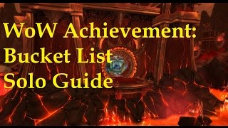 WoW Achievement Bucket List SOLO Guide Glory of the Firelands Raider [upl. by Ahsyak96]