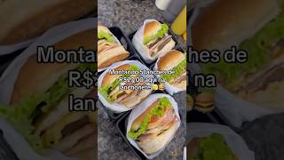 LANCHES POR R2500 🍔💸 burger food lanches hamburger viralvideo [upl. by Kuska380]