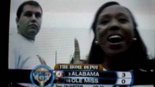 Ole Miss Cheerleaders on CBS [upl. by Kelcy973]