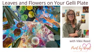 Using Leaves and Flowers on your Gelli Plate [upl. by Bashee]