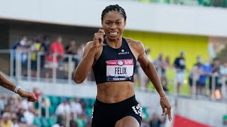 Allyson Felix Final 400m US TRIALS Felix will advance to the Olympics for the 5th time [upl. by Aztinay]