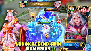 LUNOX SAVAGE🔥NEW LEGEND SKIN GAMEPLAY✨DIVINE GODDESS [upl. by Adieno]