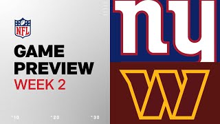 New York Giants vs Washington Commanders  2024 Week 2 Game Preview [upl. by Hung]