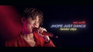 JHOPE quotJUST DANCEquot speak yourself tour twixtor clips with AE sharpen HD4K red outfit version [upl. by Maximo]