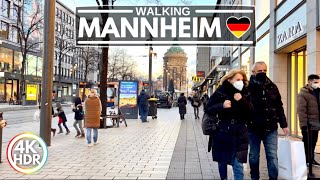 Mannheim 🇩🇪 The Manhattan of Germany in 2022  4KHDR 60FPS  Walking Tour ▶36 min [upl. by Acinemod]