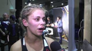 UFC 191 Paige VanZant Backstage Interview [upl. by Eulaliah305]