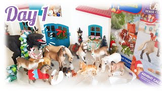 Schleich 2022 Advent Calendar Series  DAY 1  Schleich Christmas [upl. by Yalahs200]