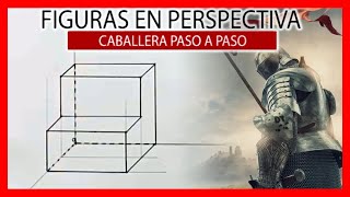 💥💪💥 Figura en perspectiva CABALLERA  Ejercicios de dibujo técnico paso a paso [upl. by Nylsirk]