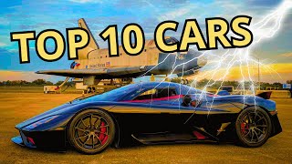 The 10 fastest cars in the world [upl. by Ynnoj]