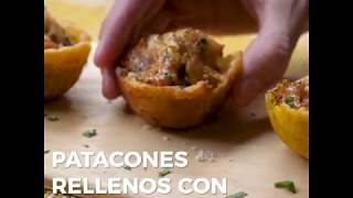 Patacones Rellenos con Salsa de Mariscos [upl. by Zaria552]