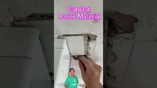 Repair Ceiling Damage shorts drywall [upl. by Nnaaras]