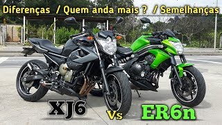 Rodolfinho da Z Diferenças entre ER6 Vs XJ6 [upl. by Hugues]