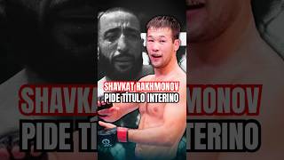 RAKHMONOV QUIERE EL CINTURÓN INTERINO shavkatrakhmonov belalmuhammad contralareja ufc ufc310 [upl. by Neeroc]