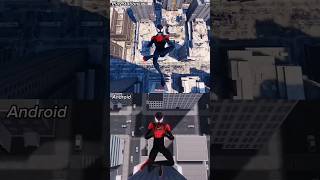 SpiderMan Miles Morales PS5 vs Android shorts ytshorts spiderman [upl. by Eyoj495]